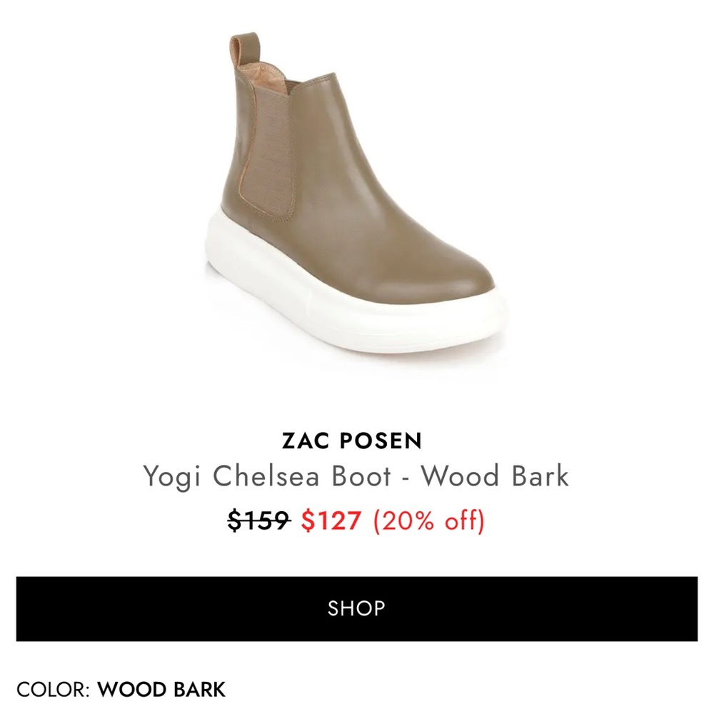 📍FIRM📍Zac Posen ‘Yogi’ Chelsea Boot NEW